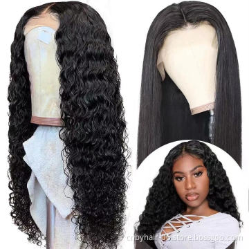 Wholesale 100% Brazilian Human Hair Hd Transparent Swiss Full Lace Wig,Curly Cuticle Aligned Lace Front Wig,360 Lace Frontal Wig